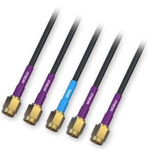 Teltonika PR1KCI49 Antenna with MIMO 5G LTE, MIMO WiFi, & GNSS, Roof Mount, 3000 mm cables, SMA/RP-SMA male